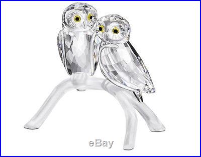 1003312 Owls Birds love Present house Decoration Swarovski Crystal Figurine BNIB