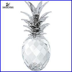 $1025 Swarovski Clear Crystal Fruit Figurine PINEAPPLE Silver #5004641 New