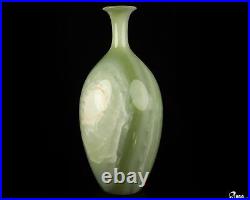 10.3 Afghanistan Jade Hand Carved Crystal Vase Sculpture, Crystal Healing