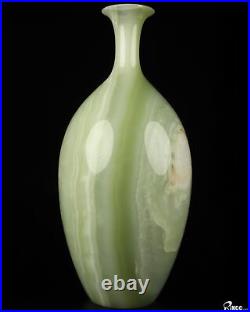 10.3 Afghanistan Jade Hand Carved Crystal Vase Sculpture, Crystal Healing