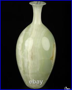 10.3 Afghanistan Jade Hand Carved Crystal Vase Sculpture, Crystal Healing