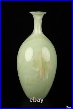10.3 Afghanistan Jade Hand Carved Crystal Vase Sculpture, Crystal Healing