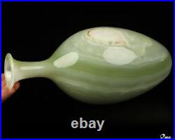 10.3 Afghanistan Jade Hand Carved Crystal Vase Sculpture, Crystal Healing