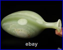 10.3 Afghanistan Jade Hand Carved Crystal Vase Sculpture, Crystal Healing