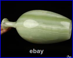 10.3 Afghanistan Jade Hand Carved Crystal Vase Sculpture, Crystal Healing
