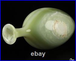 10.3 Afghanistan Jade Hand Carved Crystal Vase Sculpture, Crystal Healing