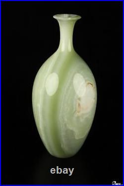 10.3 Afghanistan Jade Hand Carved Crystal Vase Sculpture, Crystal Healing