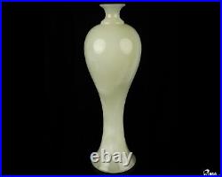 11.7 Afghanistan Jade Hand Carved Crystal Vase Sculpture, Crystal Healing