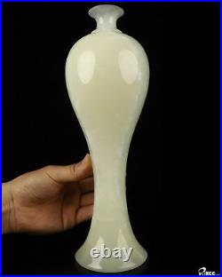 11.7 Afghanistan Jade Hand Carved Crystal Vase Sculpture, Crystal Healing