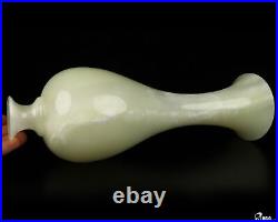 11.7 Afghanistan Jade Hand Carved Crystal Vase Sculpture, Crystal Healing