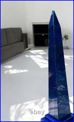 12 Lapis Lazuli Obelisk Unique Sculpture for Modern Home & Hotel Decoration 12 Lapis Lazuli Obelisk Unique Sculpture for Modern Home & Hotel Decoration