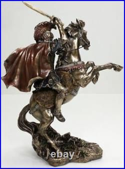 13 Alexander The Great on Horse Greek King Statue Bronze Finish Sculpture