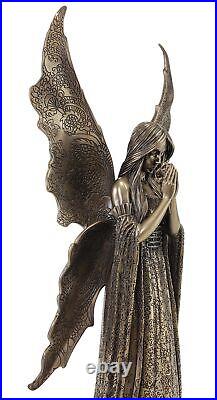 14 Anne Stokes ONLY LOVE REMAINS Guardian Angel Fairy Bronze Color Statue
