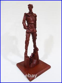 14 Vtg MCM Davy Crockett Giacometti Style Sculpture Modernist Brutalist Statue