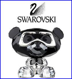 $160 Swarovski Signed Crystal LOVLOTS Figurine BO BEAR HEAVY METAL #1143383 New