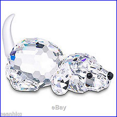 172296 Beagle Playing Dog Puppy Clear Crystal Figure Swarovski -retired MIB