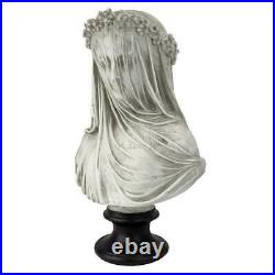 1850s Veiled Visions Woman Bust Lady Sculpture Hidden Madame Statue Decor NEW