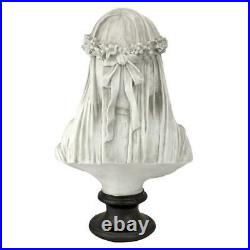 1850s Veiled Visions Woman Bust Lady Sculpture Hidden Madame Statue Decor NEW