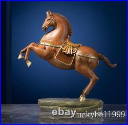 18China Contemporary Ar bronze Fengshui horse copper sculpture decor