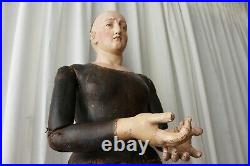 18th Century Life-Size Joan of Arc Santos Cage Doll, Mannequin