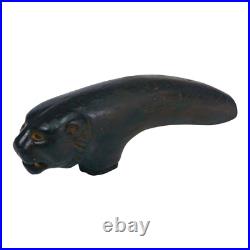 1900's Old Vintage Antique Horn Tiger Shape Stick Handle, Collectible 1900's Old Vintage Antique Horn Tiger Shape Stick Handle, Collectible