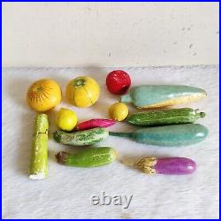 1930s Vintage Handmade Painted Terracotta Fruits Decorative Collectible TC237