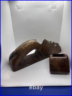 1970s Tree Root Art sculpture With Secret Stash Compartment Lined With Velvet 1970s Tree Root Art sculpture With Secret Stash Compartment Lined With Velvet