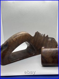 1970s Tree Root Art sculpture With Secret Stash Compartment Lined With Velvet 1970s Tree Root Art sculpture With Secret Stash Compartment Lined With Velvet