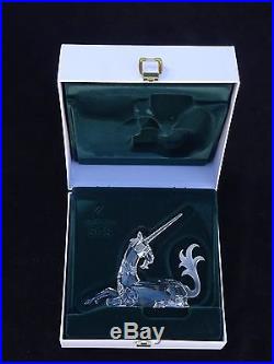 1996 SWAROVSKI CRYSTAL ANNUAL EDITION UNICORN FIGURINE With BOX & COA #191727