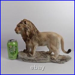 1998 Debra Minette Wildlife Sculpture Lion (! #@b4)