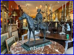 19th Cent. Large Bronze Sculpture of Napoleon on Horseback by Louis-Marie Morise