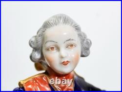 19th c UNTER WEISS BACH Germany Hand Painted Grouping with Goat Porcelain Figure