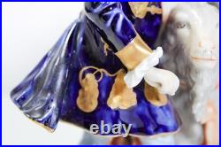 19th c UNTER WEISS BACH Germany Hand Painted Grouping with Goat Porcelain Figure