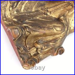 19thc. Carved Wood and Gilt/Painted seated Kitchen God Figure 19thc. Carved Wood and Gilt/Painted seated Kitchen God Figure