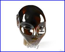 1.7 Agate CarvedCarved Fairy Elf Alien Crystal Skull Companion Sculpture