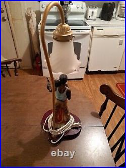 2000 Crosa Ruby's Collection African American Couple Statue Figurine Lamp 22 In