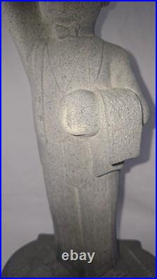 2000 Niles the Butler Universal Statue #454 17 Concrete Statue Drink Holder