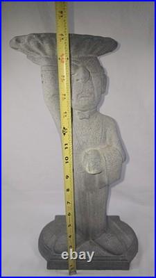 2000 Niles the Butler Universal Statue #454 17 Concrete Statue Drink Holder