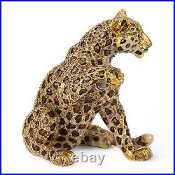 2002 Jay Strongwater Leopard Elvira with Swarovski Crystals