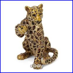 2002 Jay Strongwater Leopard Elvira with Swarovski Crystals