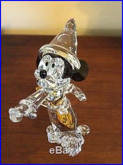2009 Swarovski Disney Large Mickey Mouse Sorcerer LE Figurine 955438 BNIB