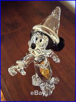 2009 Swarovski Disney Large Mickey Mouse Sorcerer LE Figurine 955438 BNIB