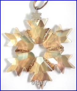 2018 Scs New Large Gold Ornament Authentic Swarovski Annual Christmas 5376665