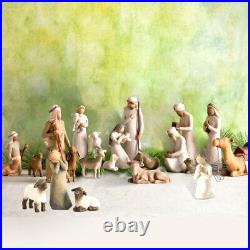 20pcs Nativity Figures Set Statue Hand Painted Decor Christmas Gift Replicas