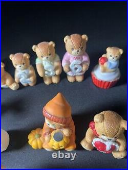 23 Vintage Enesco 1981-90 Collectible Porcelain Monthly Bears Amazing Condition