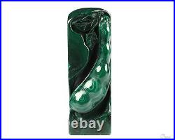 2.3 Malachite Carved Crystal Pea Seal, Crystal Healing