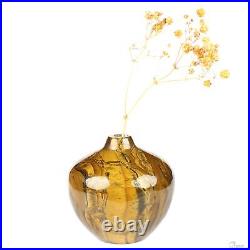 2.4 Tiger Iron Eye Hand Carved Crystal Vase Sculpture, Crystal Healing