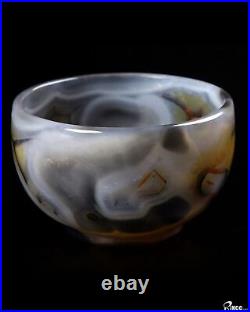 2.5 Agate Carved Crystal Tea Cup, Crystal Healing