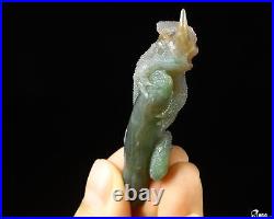 2.9 Indian Agate Hand Carved Crystal Animal Sculpture, Crystal Healing