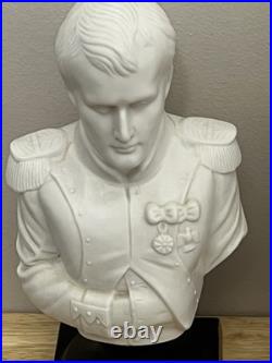 2-Beautiful Detailed Vintage Napoleon Bonaparte Bisque Porcelain Bust Figures 2-Beautiful Detailed Vintage Napoleon Bonaparte Bisque Porcelain Bust Figures